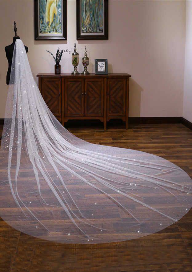 Tulle One-tier Cathedral Bridal Veils