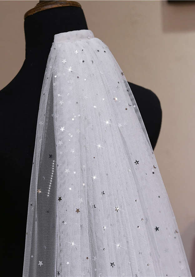 Tulle One-tier Cathedral Bridal Veils