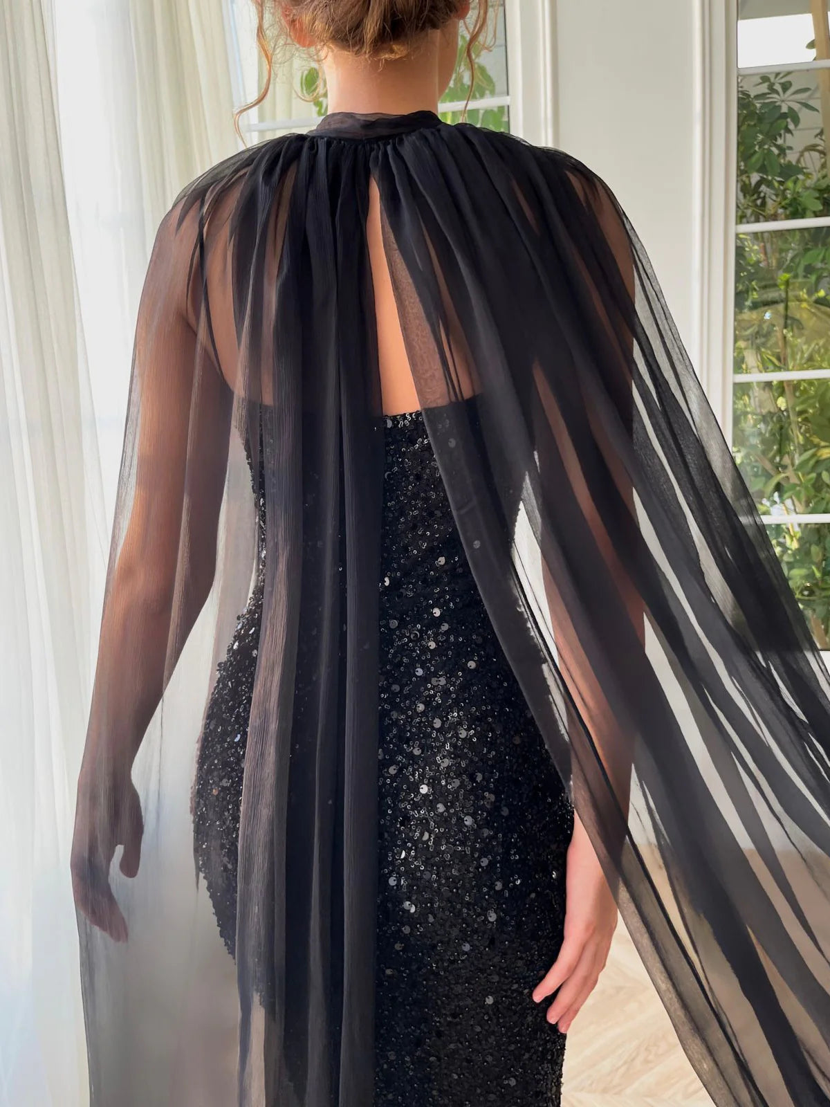 Vestidos de fiesta de corte sirena/trompeta, escote corazón, sin mangas y hasta el suelo