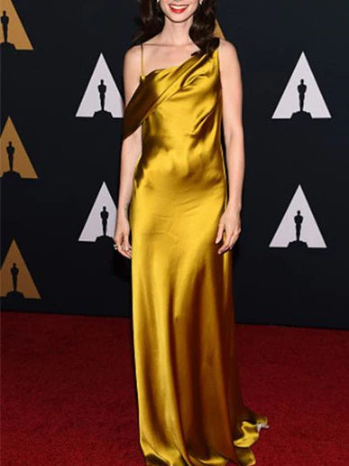 Sheath/Column Sleeveless Floor-Length Evening Dress