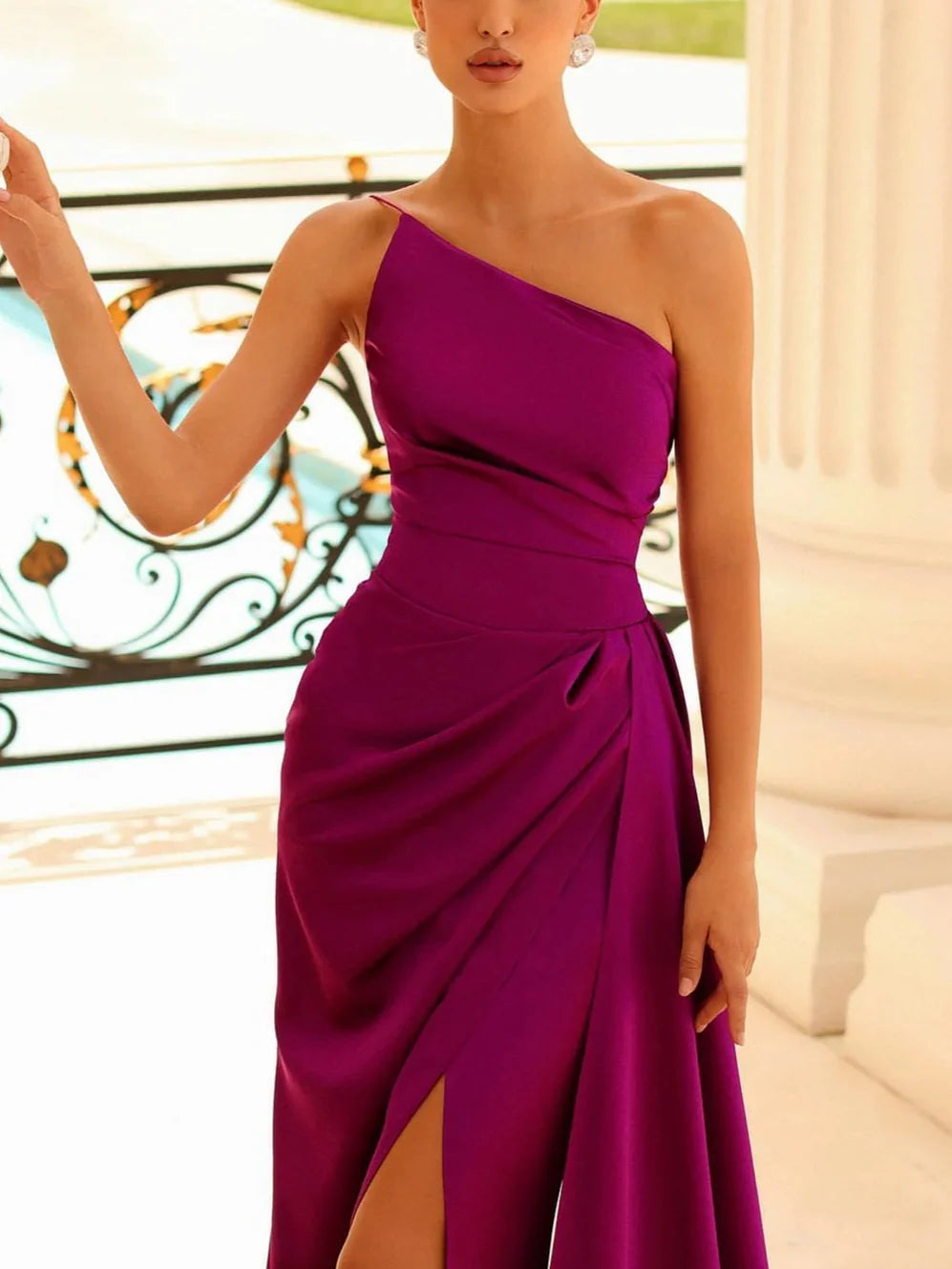 Sheath/Column Spaghetti Straps Sleeveless Floor-Length Evening Dress