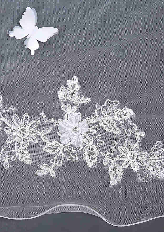 Tulle One-tier Cathedral Bridal Veils