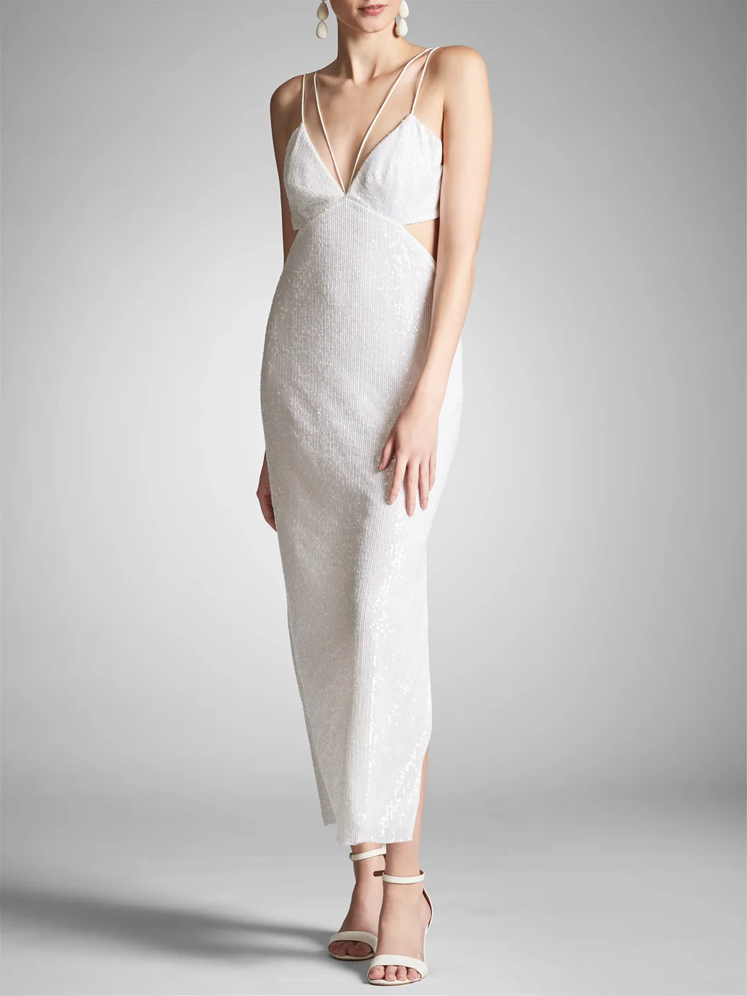 Sheath Spaghetti Straps Ankle-Length Prarty Dresses Homecoming Dresses