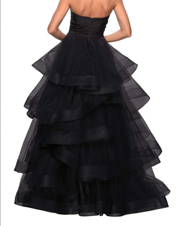 A-Line Sweetheart Ruffles Ball Gown Prom Dresses For Evening
