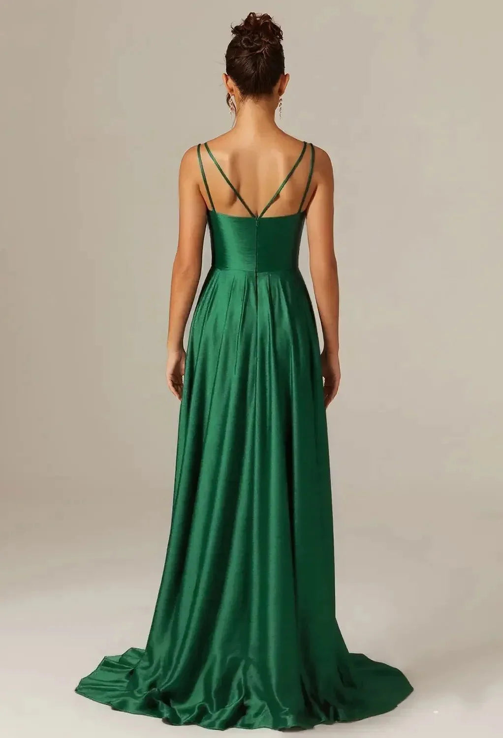 A-Line Regular Straps Modern Prom Dress Floor-Length Sleeveless Formal Evening Gown Affordable Strapless Prom Dresses