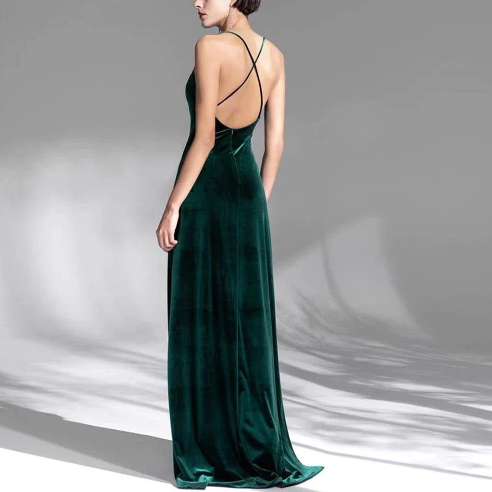 Weitese Formal Women's Dresses Spaghetti Straps Green A Line Long Prom Dress Birthday Gown Prom Dress Store