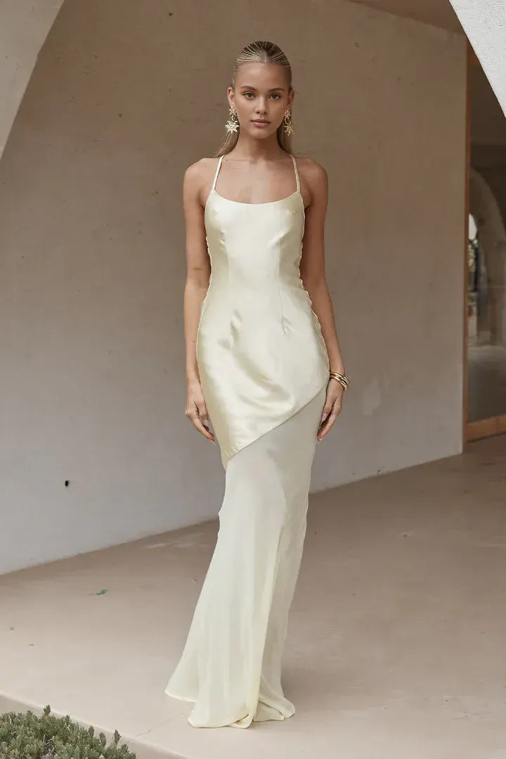 Affordable Fitted Off the Shoulder Sleeveless Satin Floor-Length Prom Dress