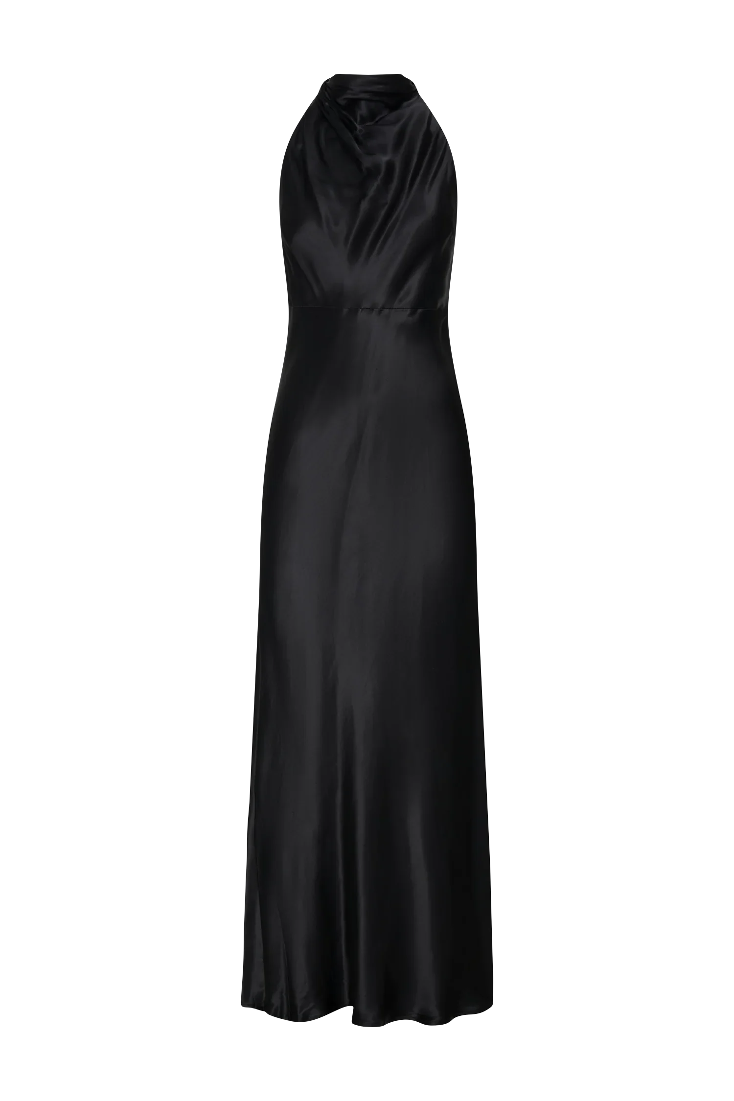 Affordable Satin Evening Dresses Black Hot Sale Long Prom Dresses Off The Shoulder No Slit Sleeveless Evening gowns