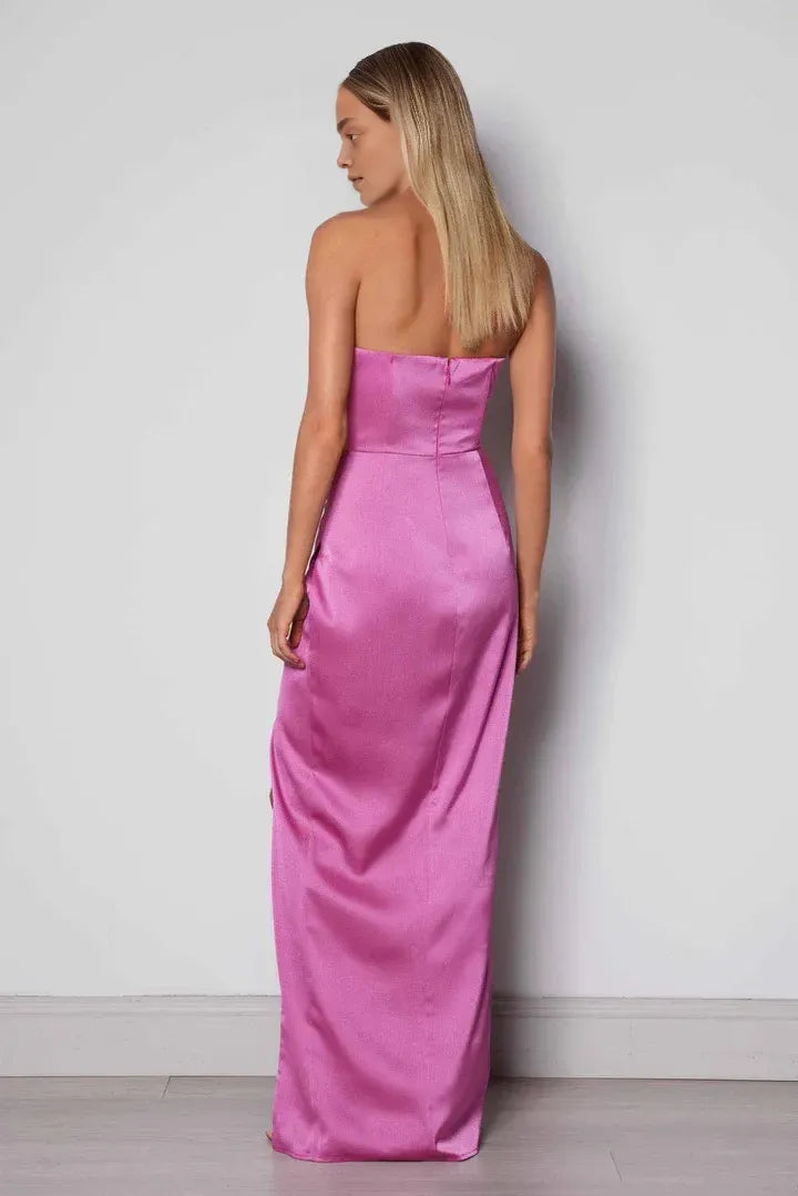 Bargain Fitted Off the Shoulder Sleeveless Backless Floor-Length Prom Dress