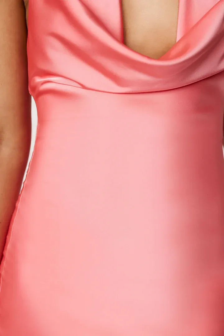 Bargain Fitted Off the Shoulder Sleeveless Satin Floor-Length Prom Dress