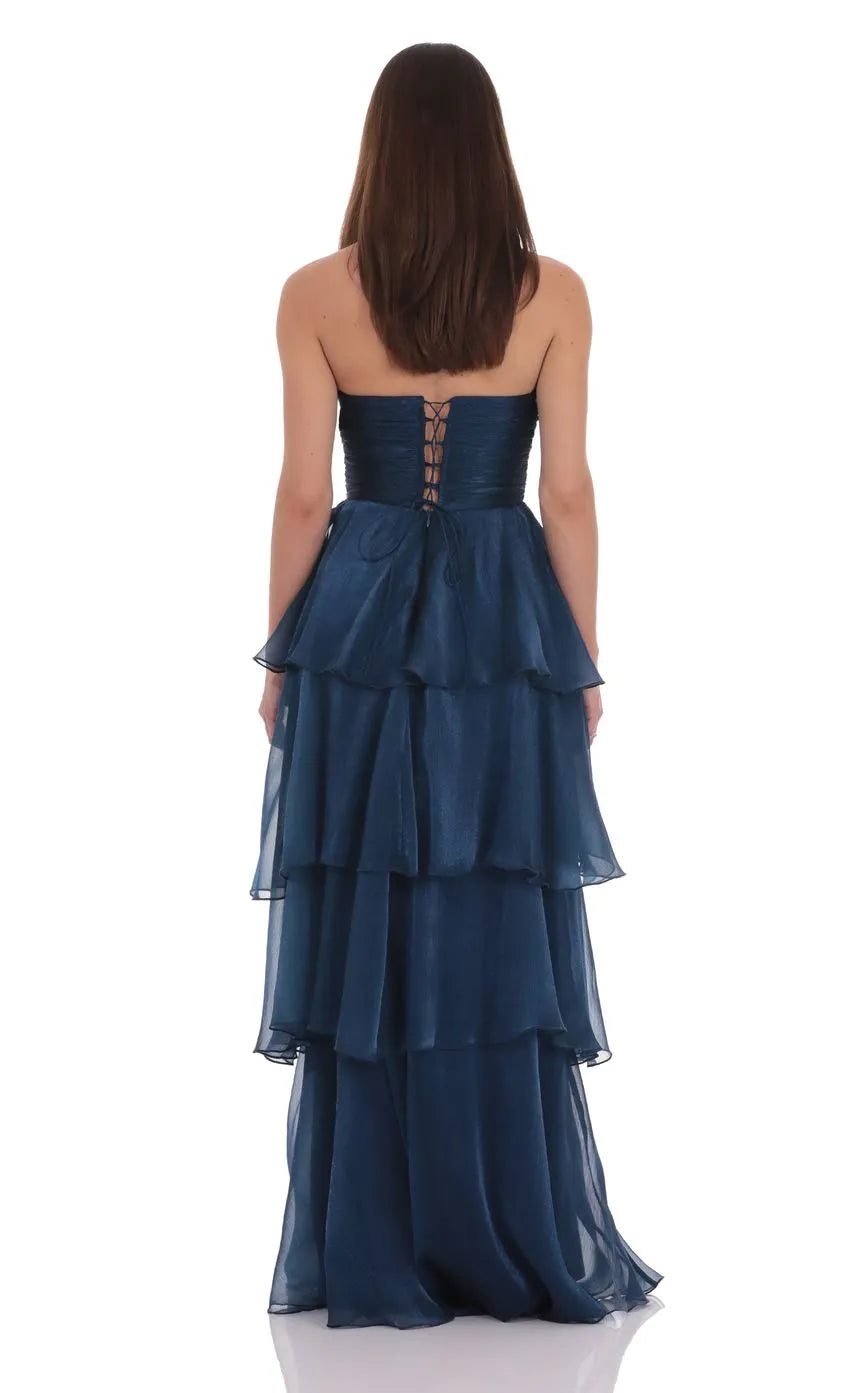 Beautiful A-Line/Princess Strapless Sleeveless Lace Up Floor-Length Prom Dress