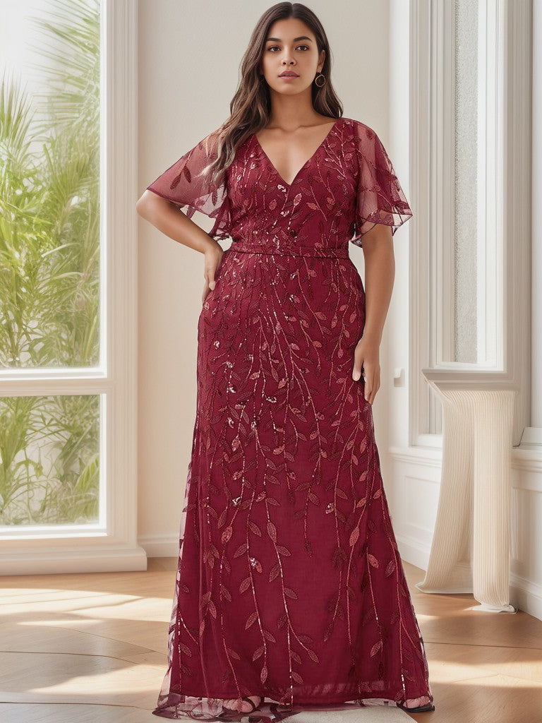 Weitese Robes formelles longues sirène grande taille pour les mariages