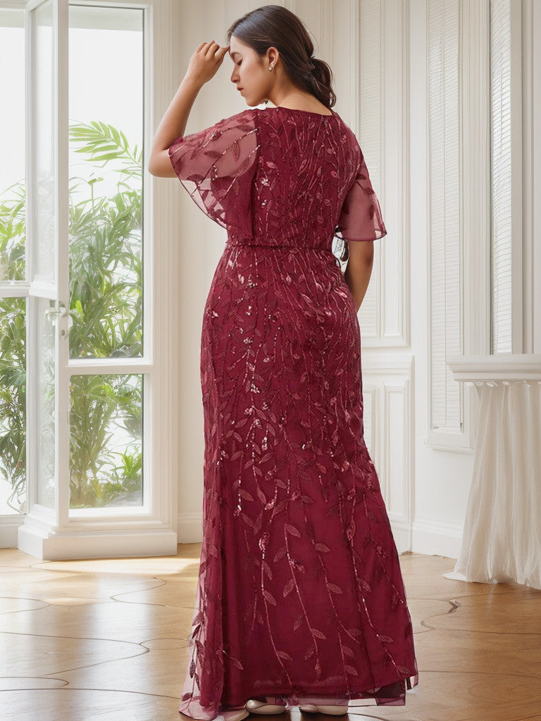 Weitese Robes formelles longues sirène grande taille pour les mariages