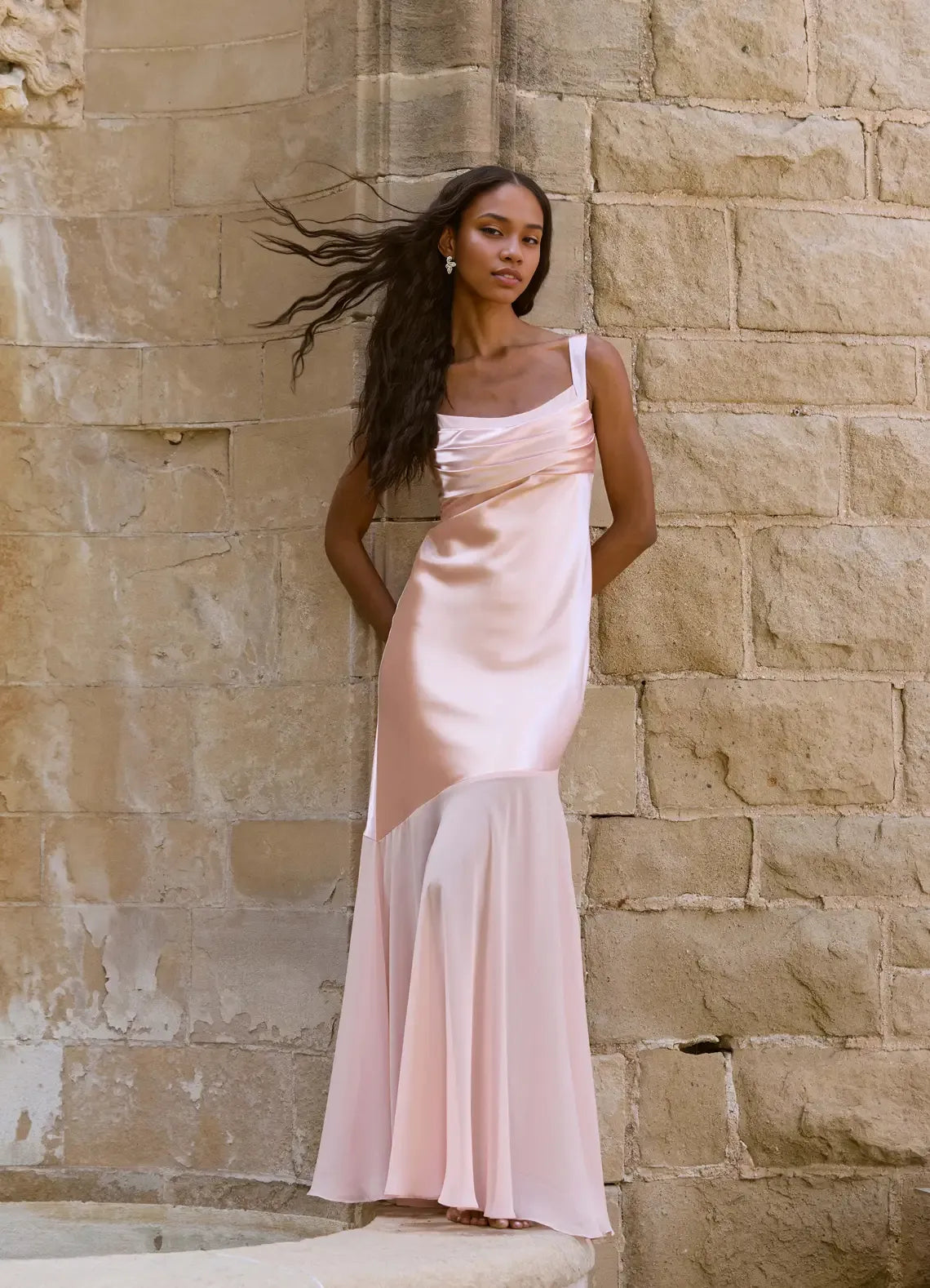 Casual Sheath/Column Square Neck Sleeveless Backless Floor-Length Prom Dress