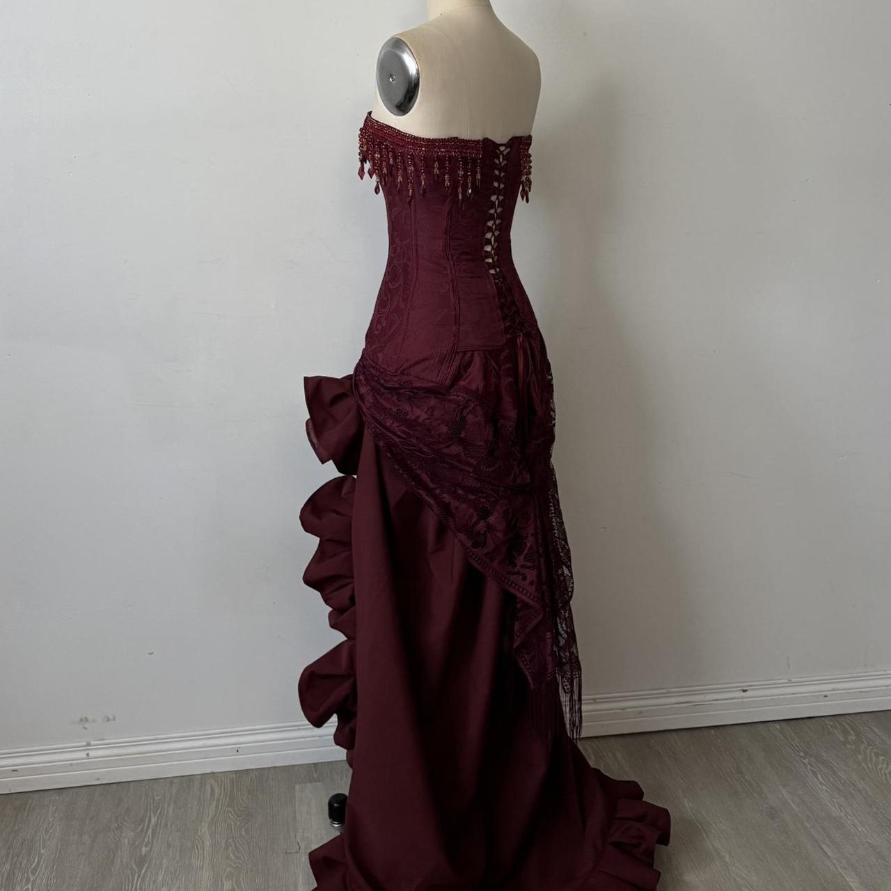 Charming A-Line Strapless Sleeveless Lace Up Sweep/Brush Train Party Dress