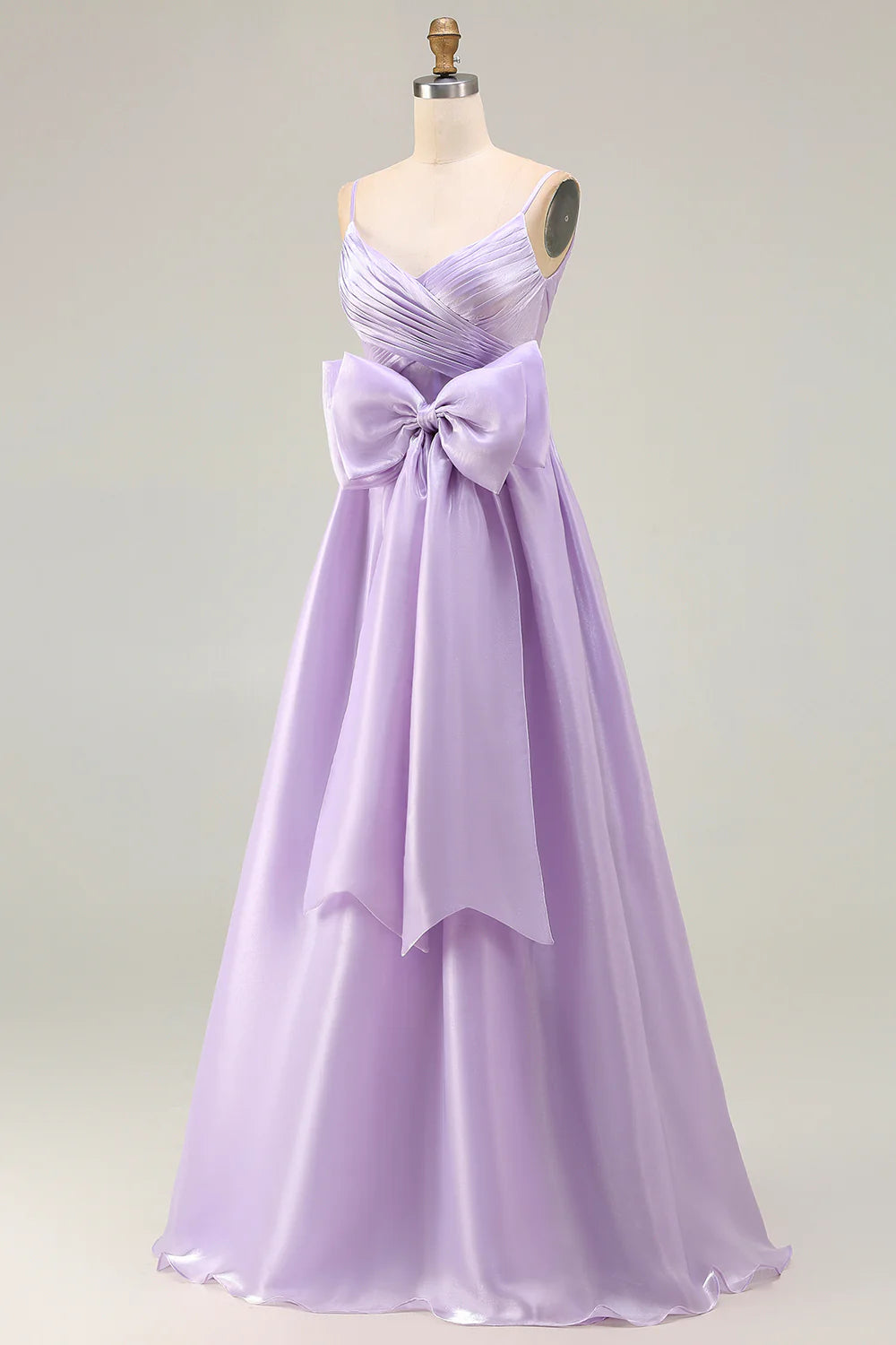Charming A Line Spaghetti Straps Sleeveless Backless Sweep/Brush Train Prom Dress