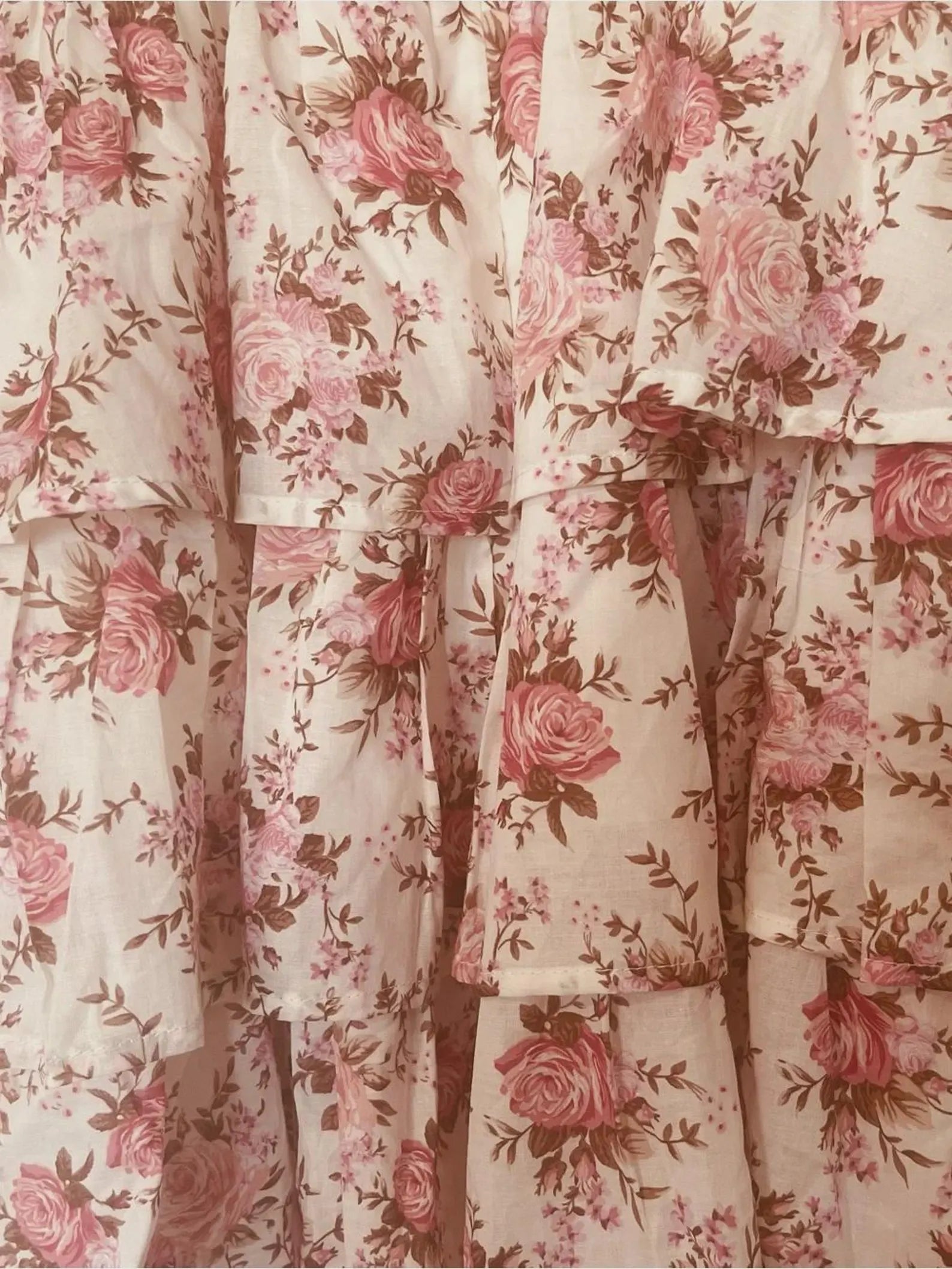Charming A-Line Square Neck Puff Sleeve Ruffled Floral Pink Mini Homecoming Dress