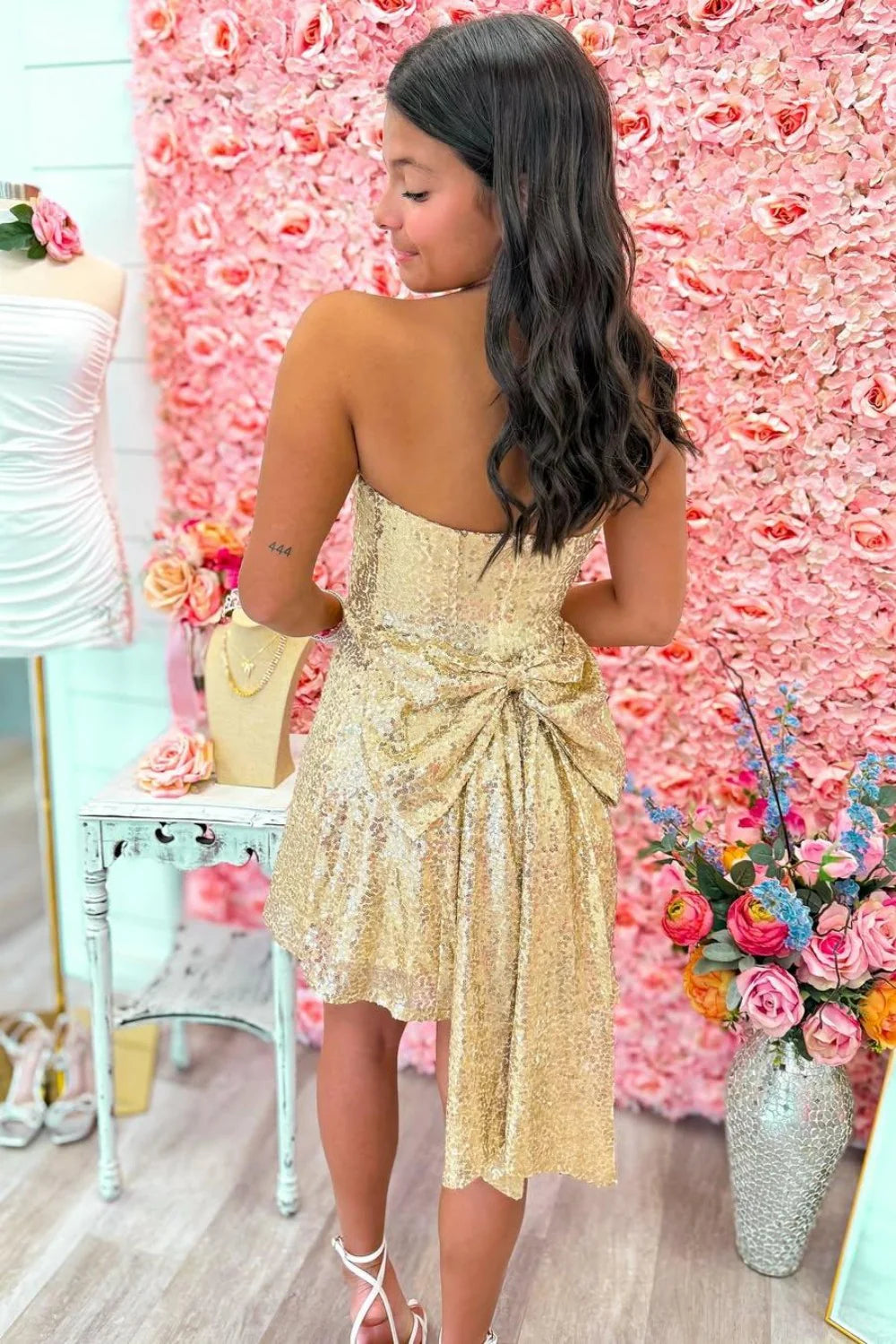 Chic A-Line/Princess Strapless Sleeveless Zipper Up Short-Mini Homecoming Dress