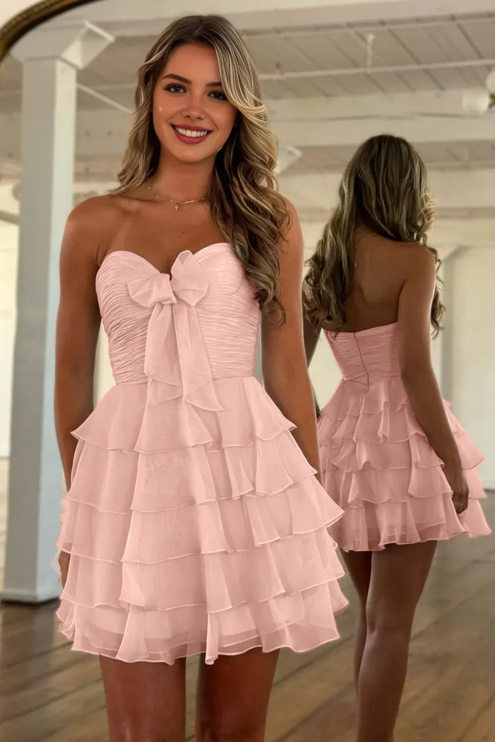 Chic A-Line/Princess Sweetheart Sleeveless Zipper Up Short-Mini Homecoming Dress