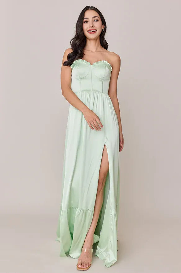 Chic A-line Sweetheart Neck Sleeveless Zipper Up Sweep/Brush Train Prom Dress