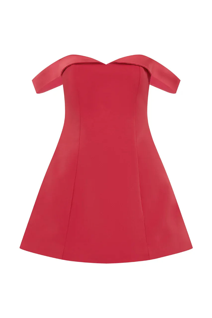 Classic A-Line/Princess Off the shoulder Neck Sleeveless Open Back Short-Mini Homecoming Dress