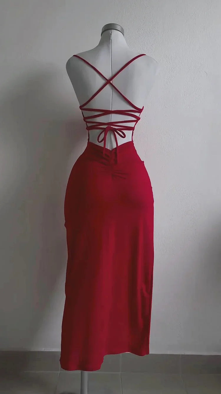 Weitese Dress Prom Dress Stores Charming Red Slit Cocktail Dress Midi Evening Party Dress Formal Women's Dresses
