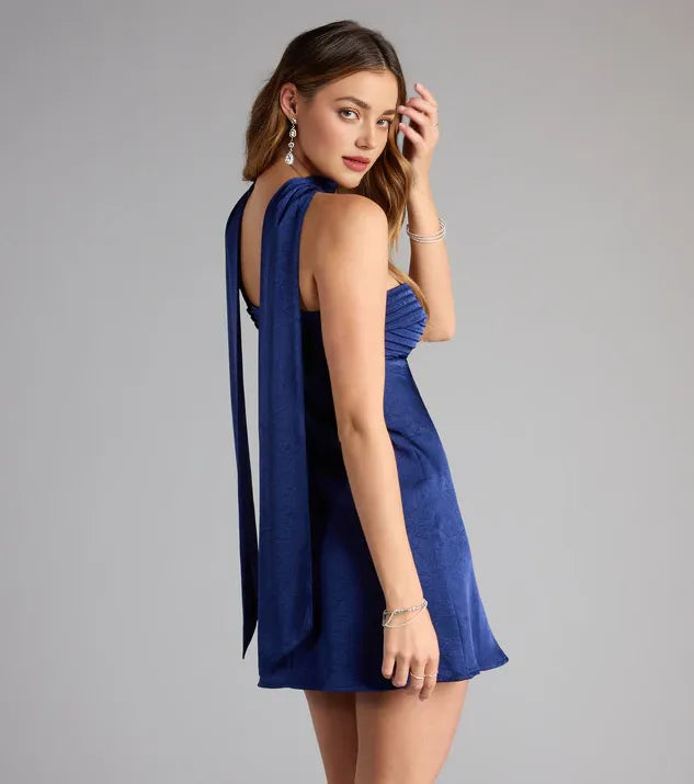 Cute A-Line Strapless Sleeveless Open Back Short-Mini Homecoming Dress