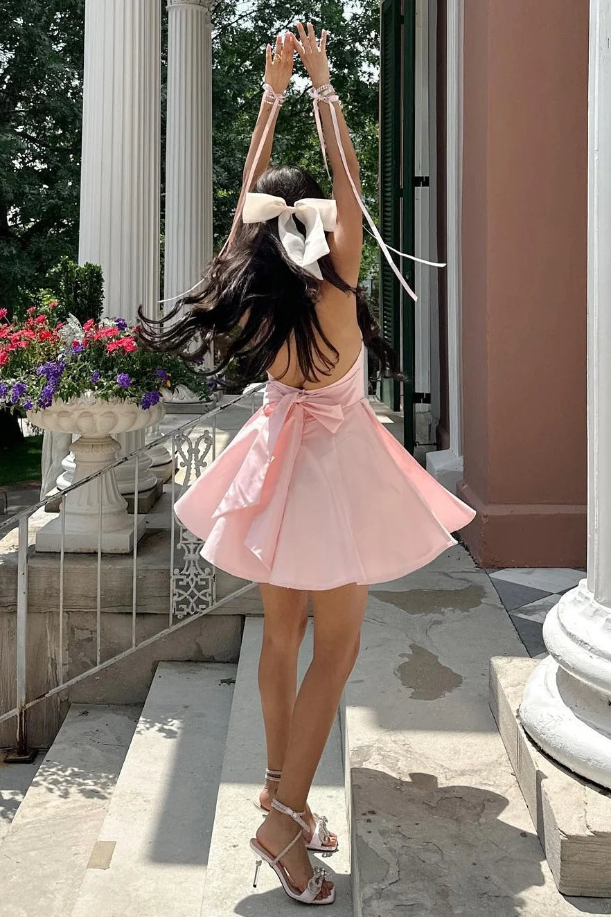 Cute A Line Sweetheart Sleeveless Zipper Up Short-Mini Homecoming Dress