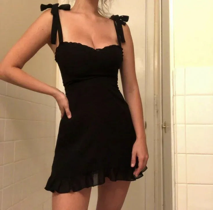 Cute Spaghetti Straps Sleeveless Sheath Chiffon Pleated Short-Mini Homecoming Dress