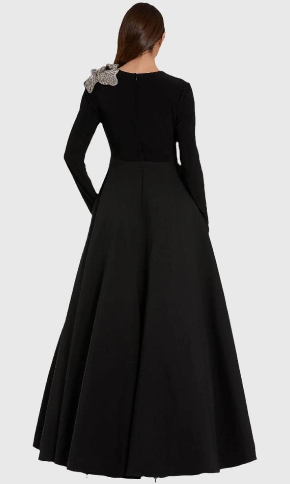 Weitese Stores With Prom Dresses Special Occasion Collection A-line Embellished Floral Detail Long Sleeve Prom Gown Formal Women's Dresses