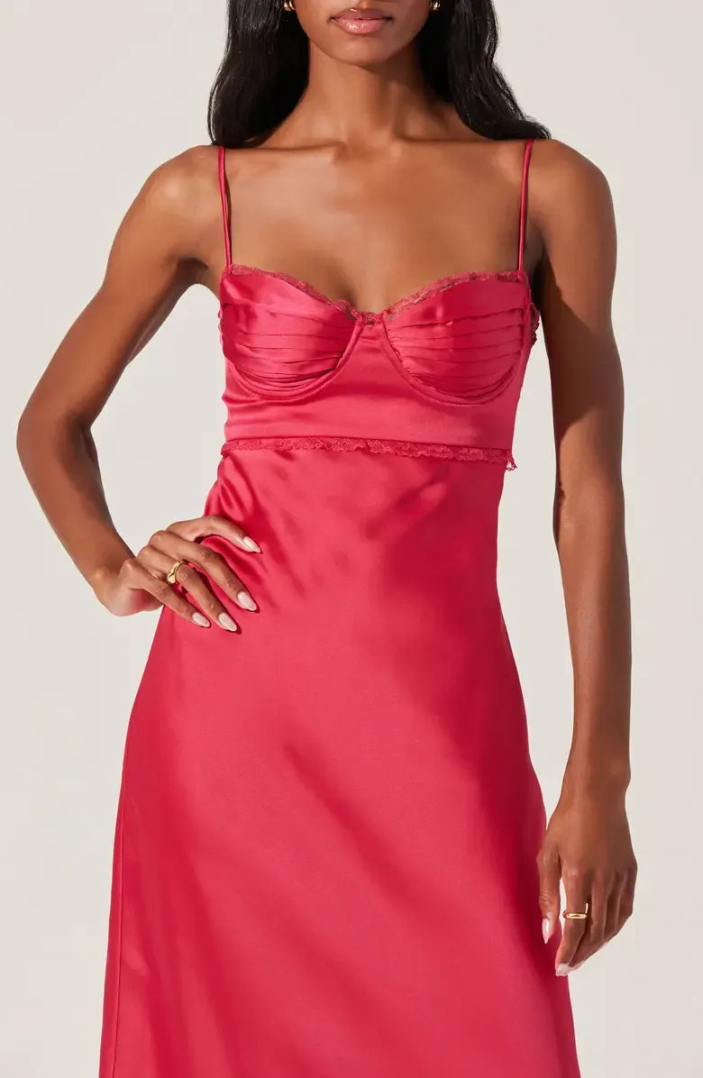 Discount Mermaid Spaghetti Straps Sleeveless Satin Floor-Length Prom Dress