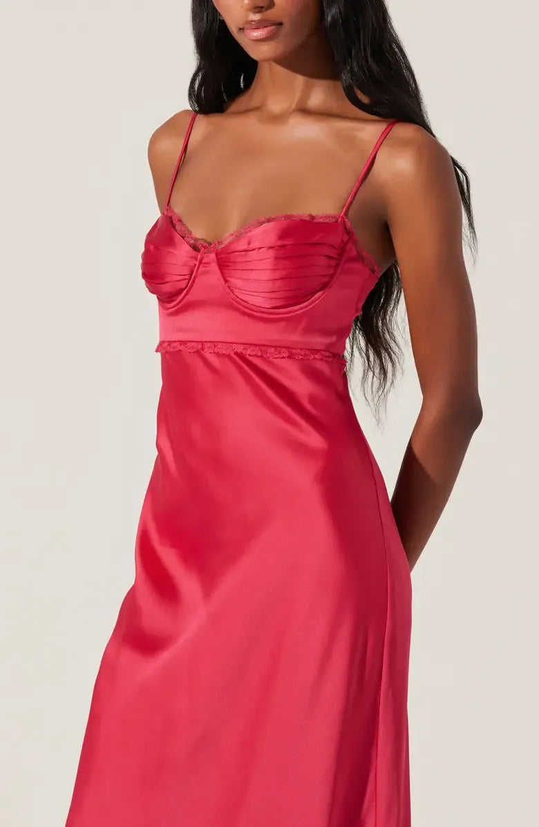 Discount Mermaid Spaghetti Straps Sleeveless Satin Floor-Length Prom Dress