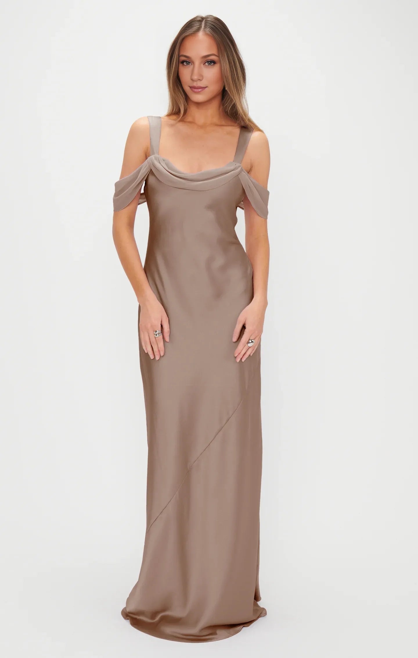 Weitese Dress Regular Straps Square Neck Sleeveless Maxi Dress Column Simple Backless Prom Dress