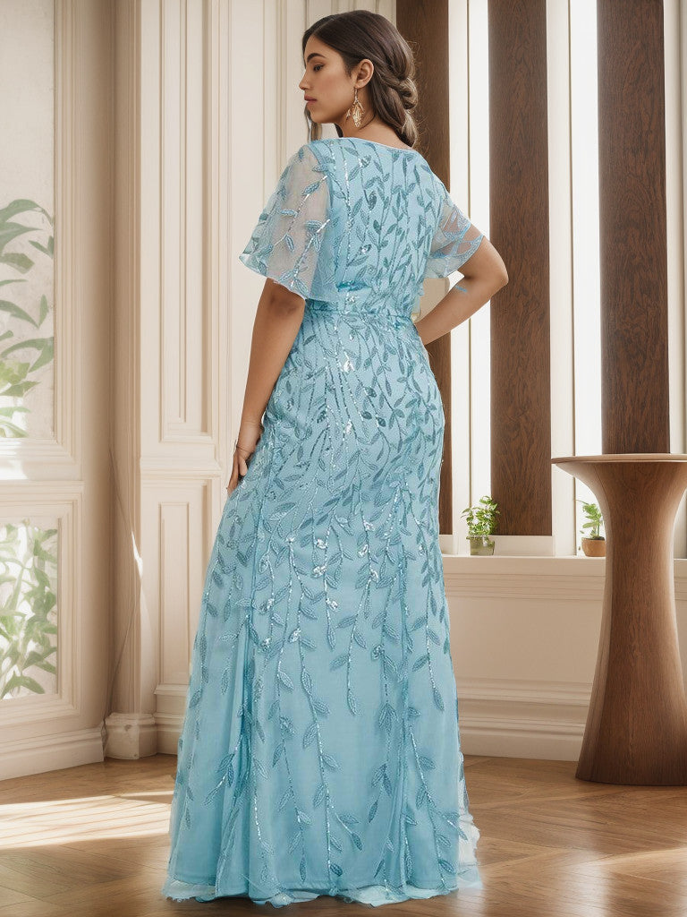 Weitese Robes formelles longues sirène grande taille pour les mariages