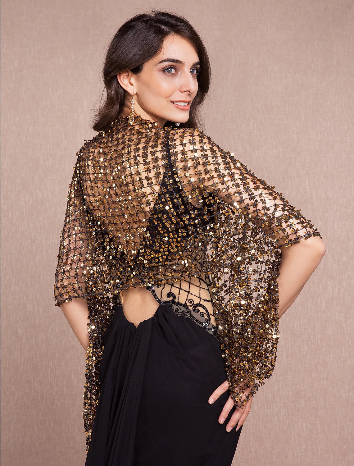 Flapper Girl Cotton Party Evening Wedding Guest Wraps / Shawls With Sequin