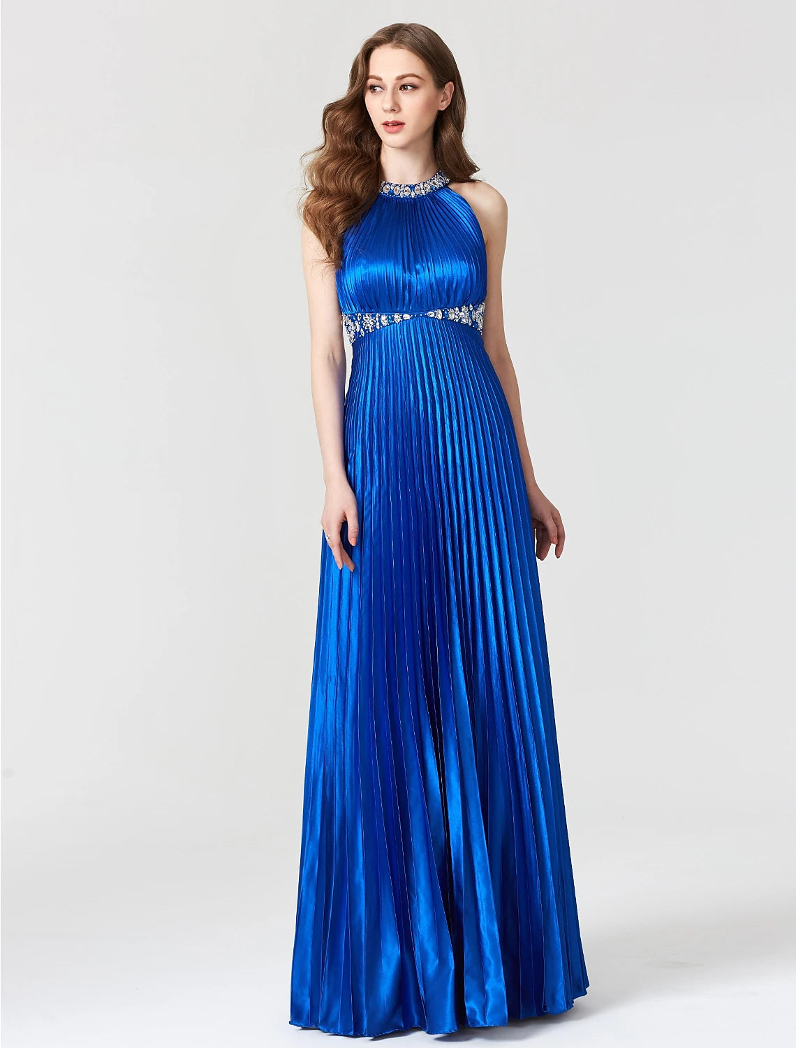 Full length view of the Weitese A-line dress, suitable for parties.
