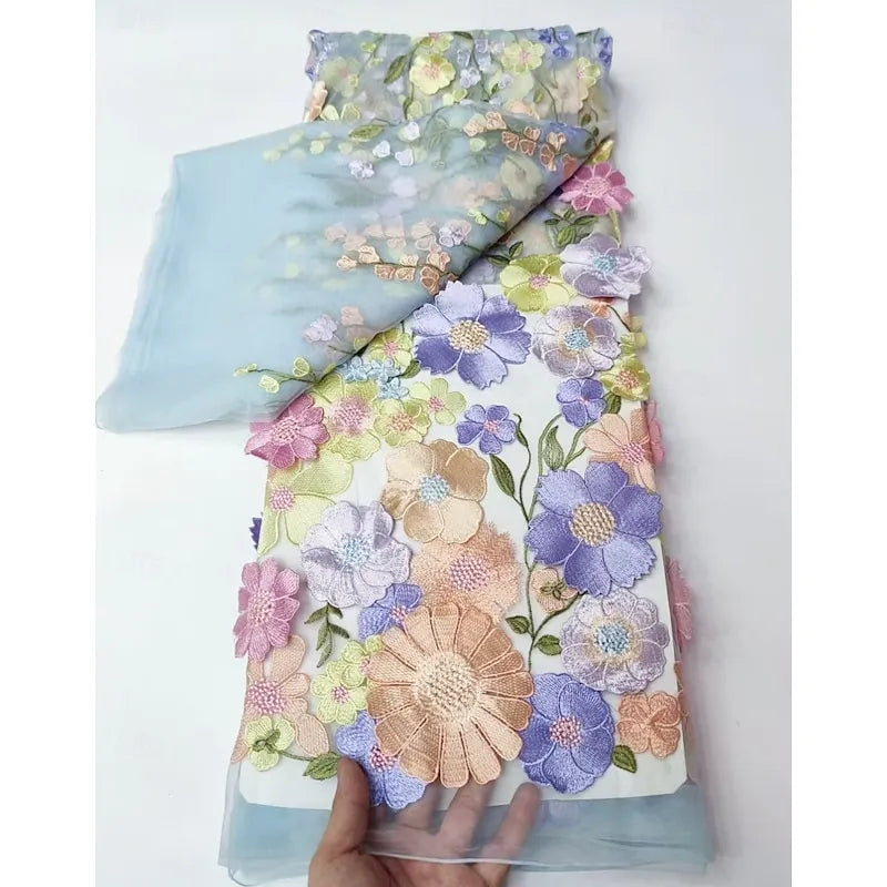 Elegant Mermaid Asymmetric Cape Sleeve Maxi Floral Dress