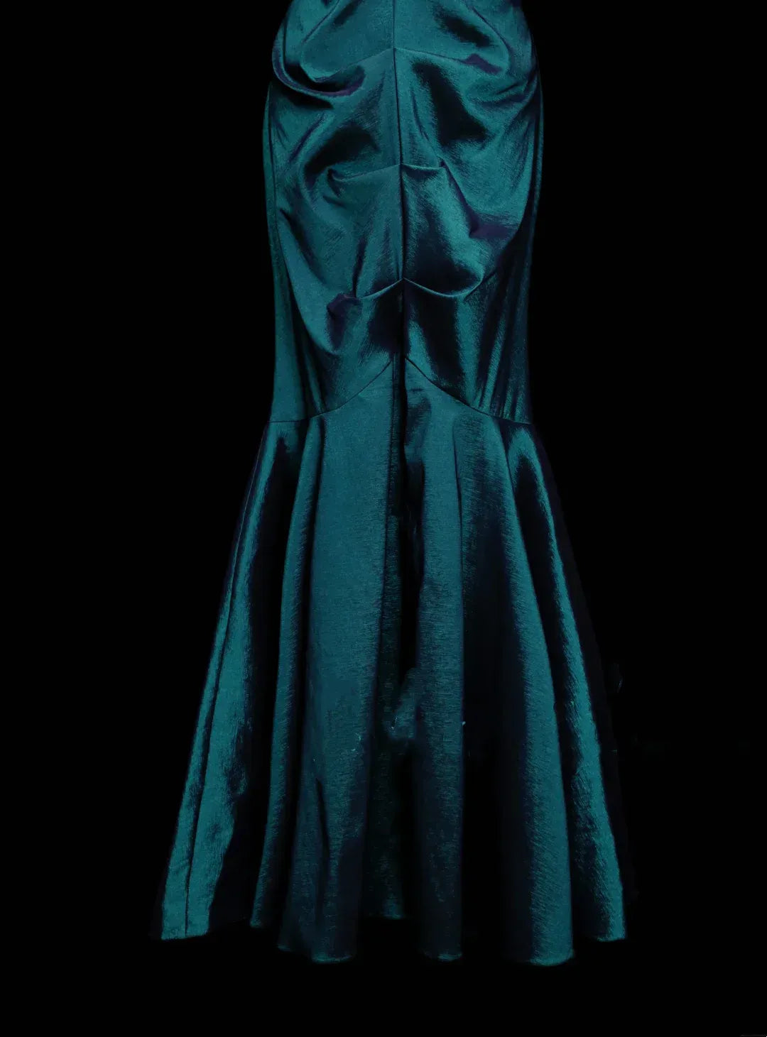 Elegant Mermaid One Shoulder Sleeveless Zip Back Floor-Length Evening Dress
