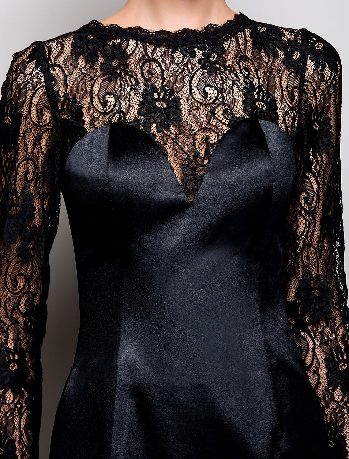 Full view of the Weitese Sheath Column dress, showcasing the split front.