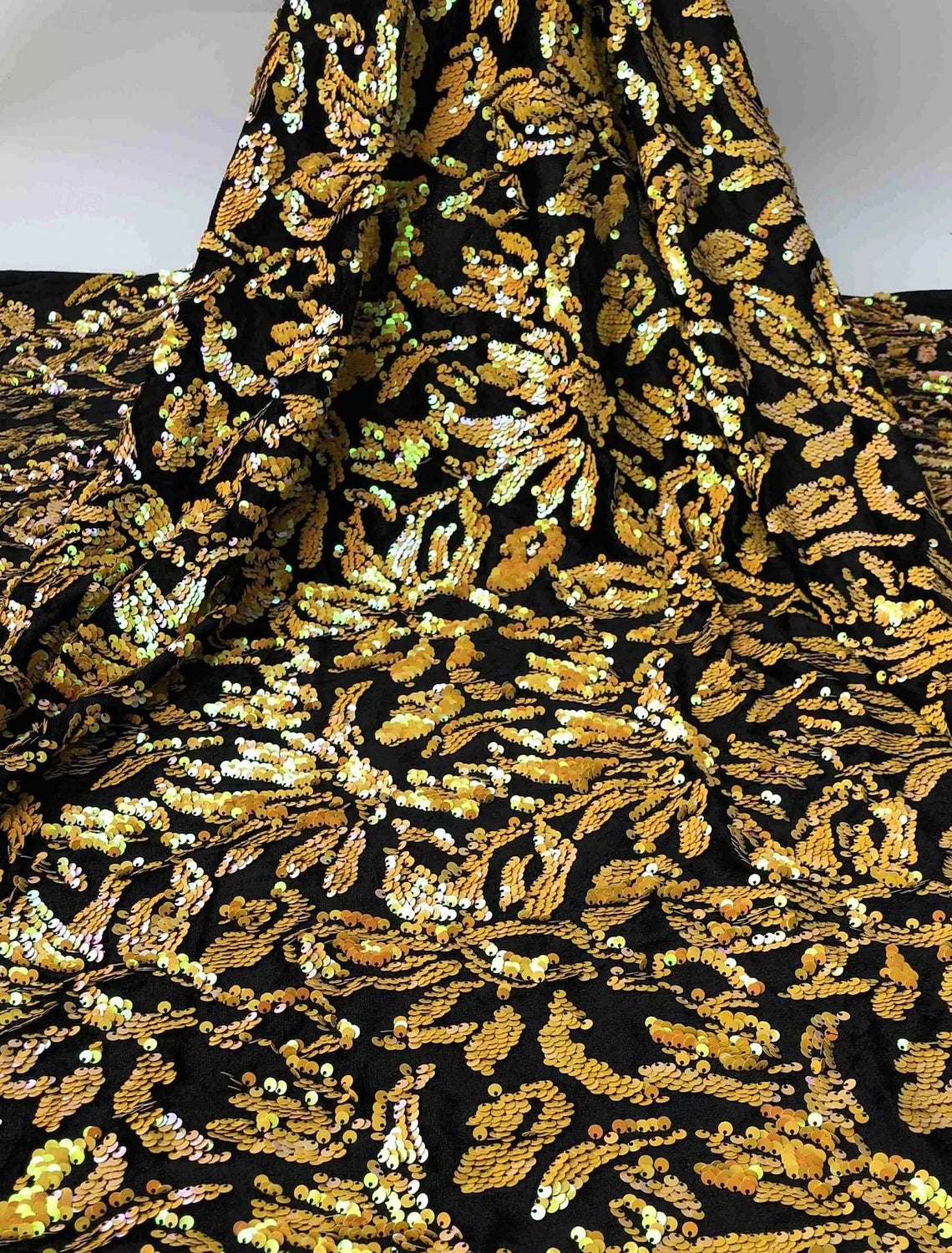 Elegant A-Line Long Sleeve Crew Neck Satin Sequins Asymmetrical-Length Mother Of The Bride Dress