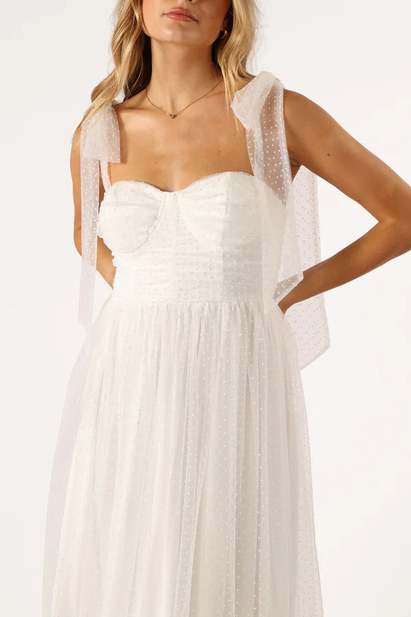 Elegant A-Line Off Shoulder Sleeveless Back Zip Ankle-Length Prom Dress