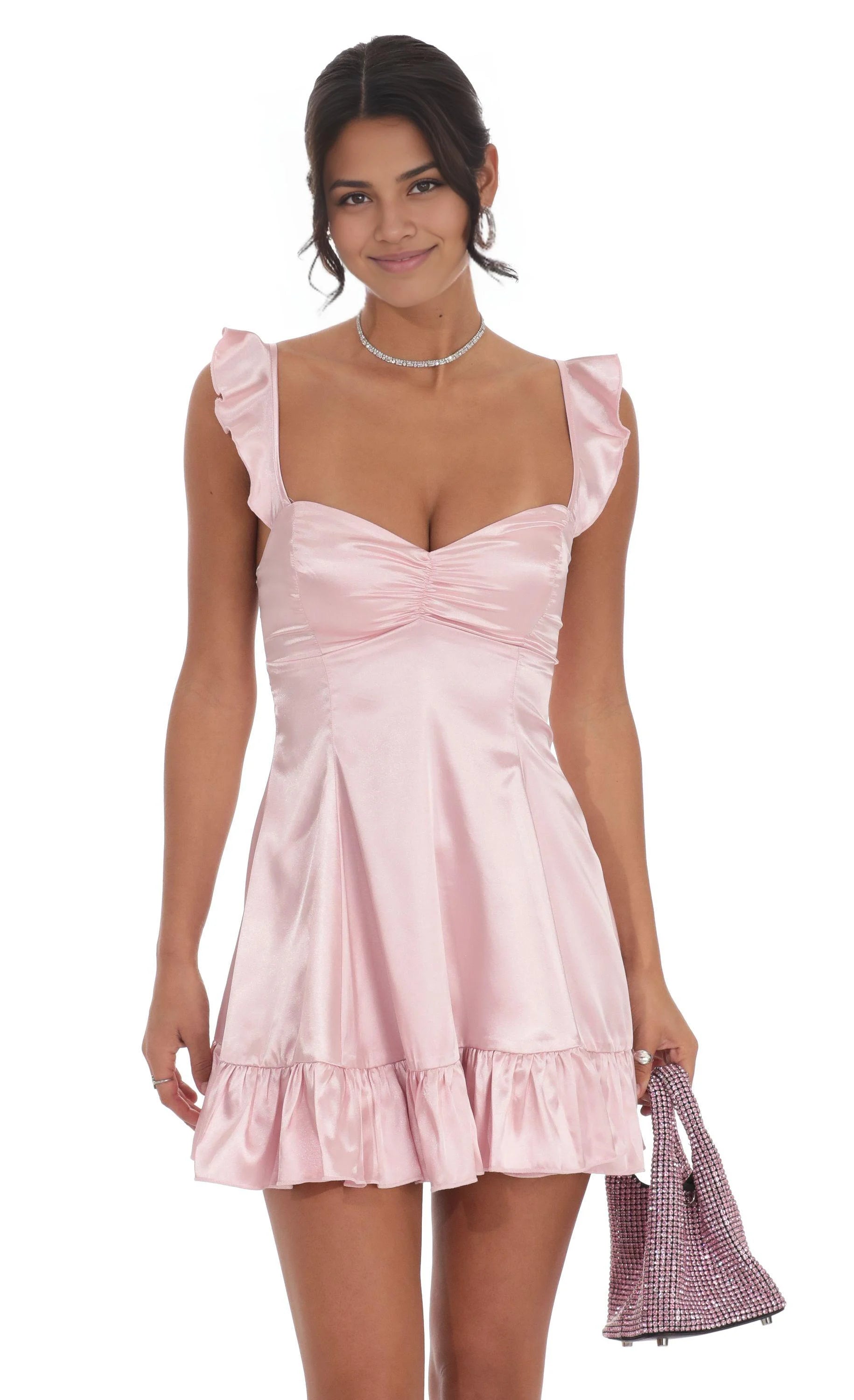 Elegant A-Line/Princess Sweetheart Neck Sleeveless Open Back Short-Mini Homecoming Dresses