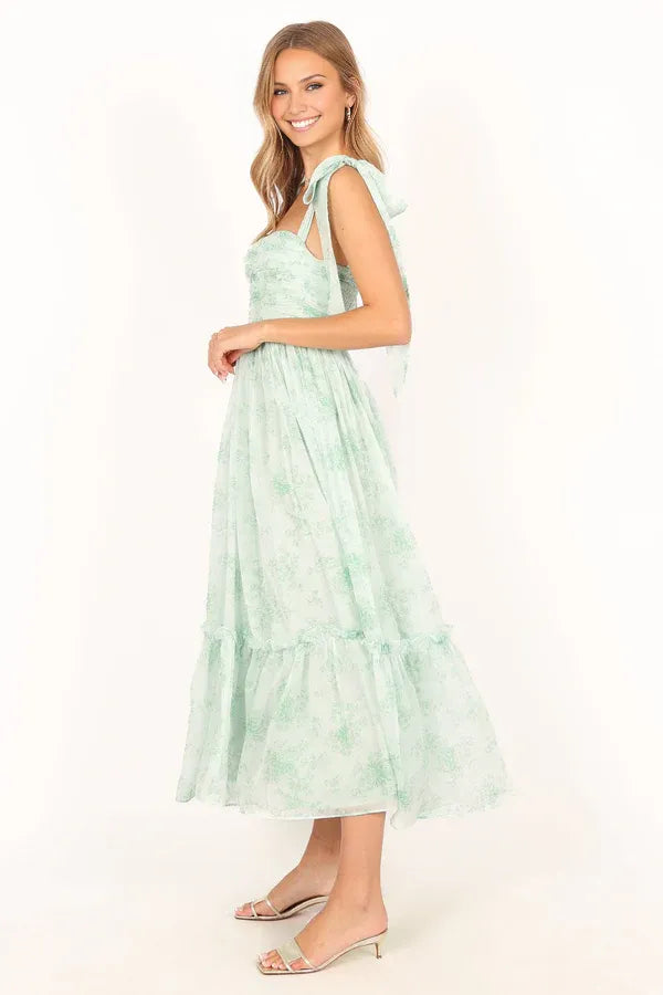 Elegant A-Line Sweetheart Neck Sleeveless Zipper Up Ankle-Length Prom Dress