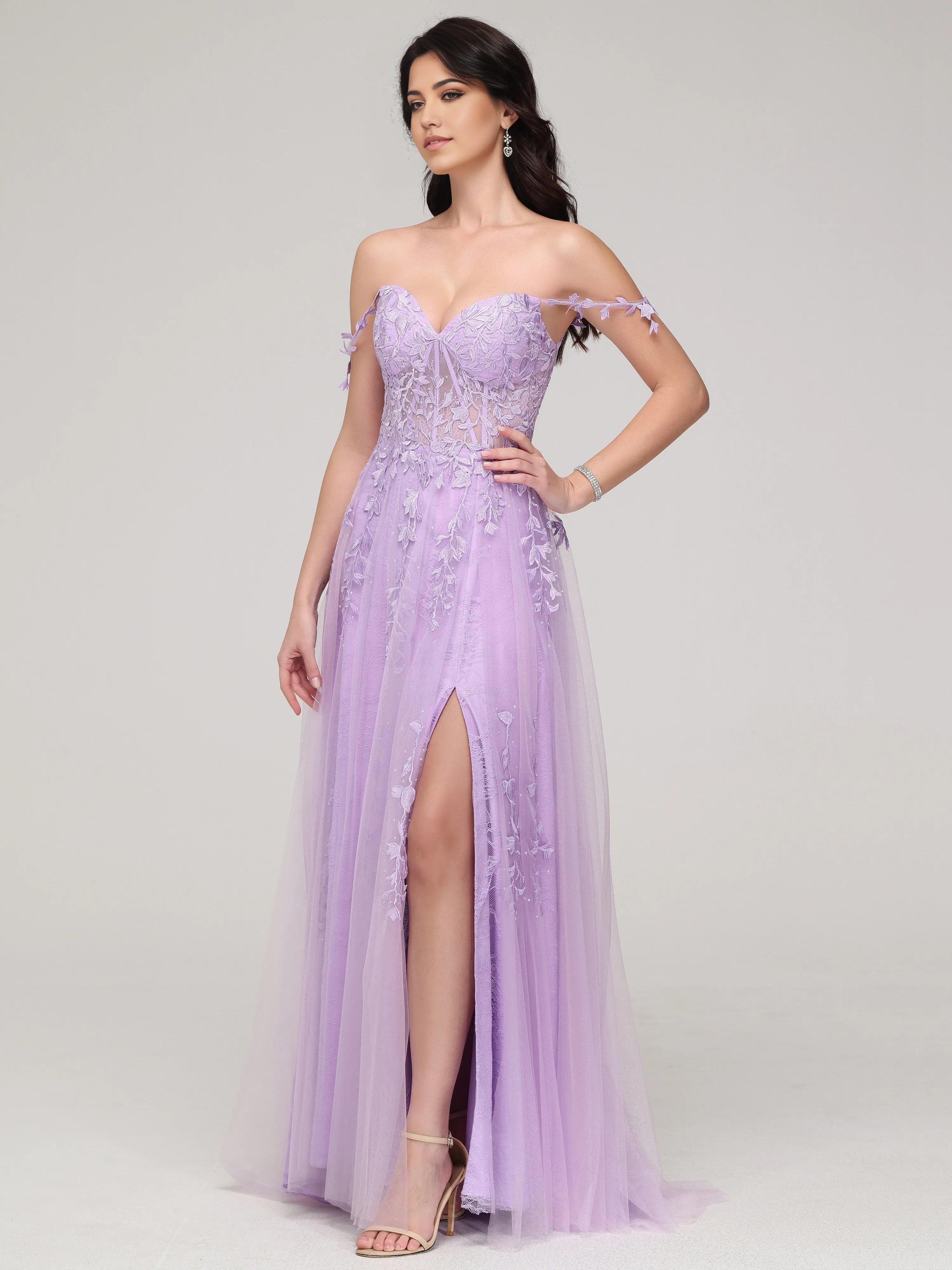 Elegant A-line Sweetheart Neck Sleeveless Zipper Up Sweep/Brush Train Prom Dress