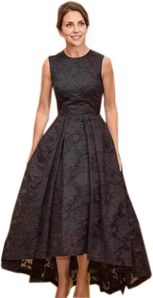 Weitese Dress Elegant Lace High Low Evening Occasion Dresses A Line Sleeveless Jewel Neck Party Cocktail Gowns Mother of Bride Groom Wears
