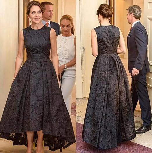 Weitese Dress Elegant Lace High Low Evening Occasion Dresses A Line Sleeveless Jewel Neck Party Cocktail Gowns Mother of Bride Groom Wears