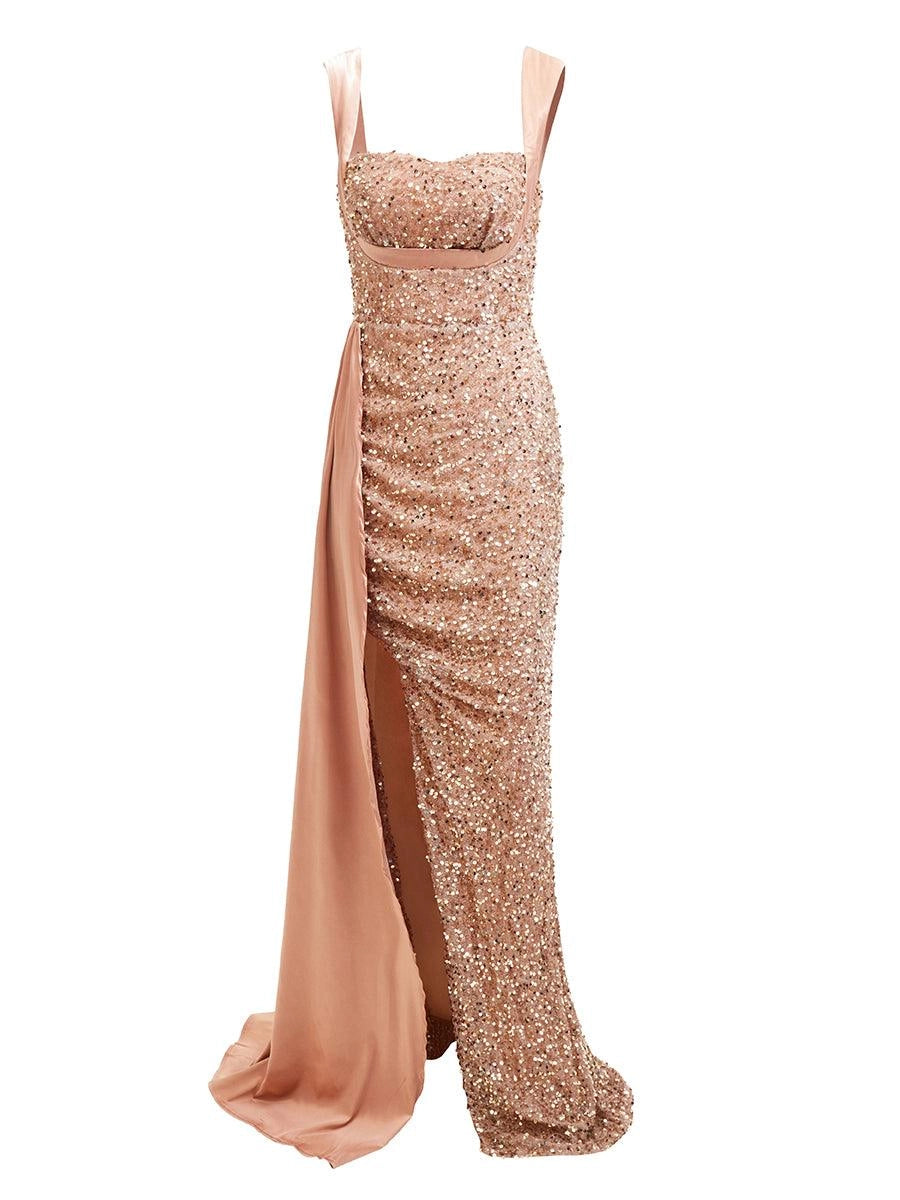 Elegant Mermaid Sweetheart Neck Sleeveless Zipper Up Sweep/Brush Train Prom Dress