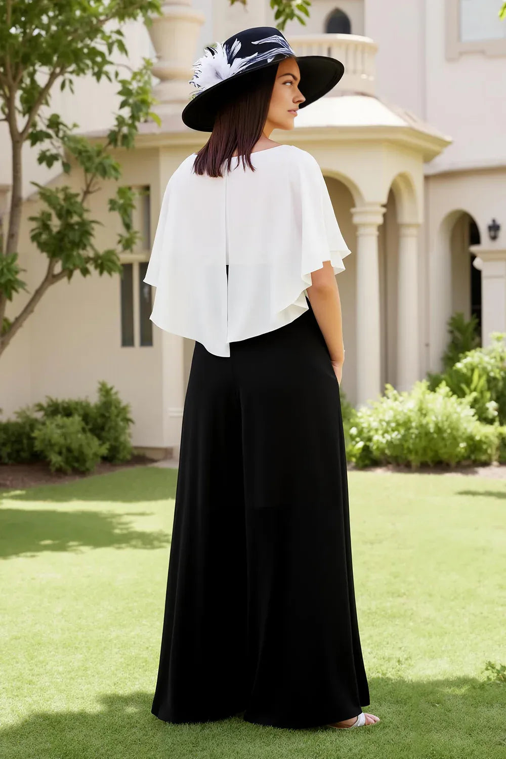 Elegant Sheath Square Neck Flutter Sleeve Zipper Up Floor-Length Mother of the Bride Dress