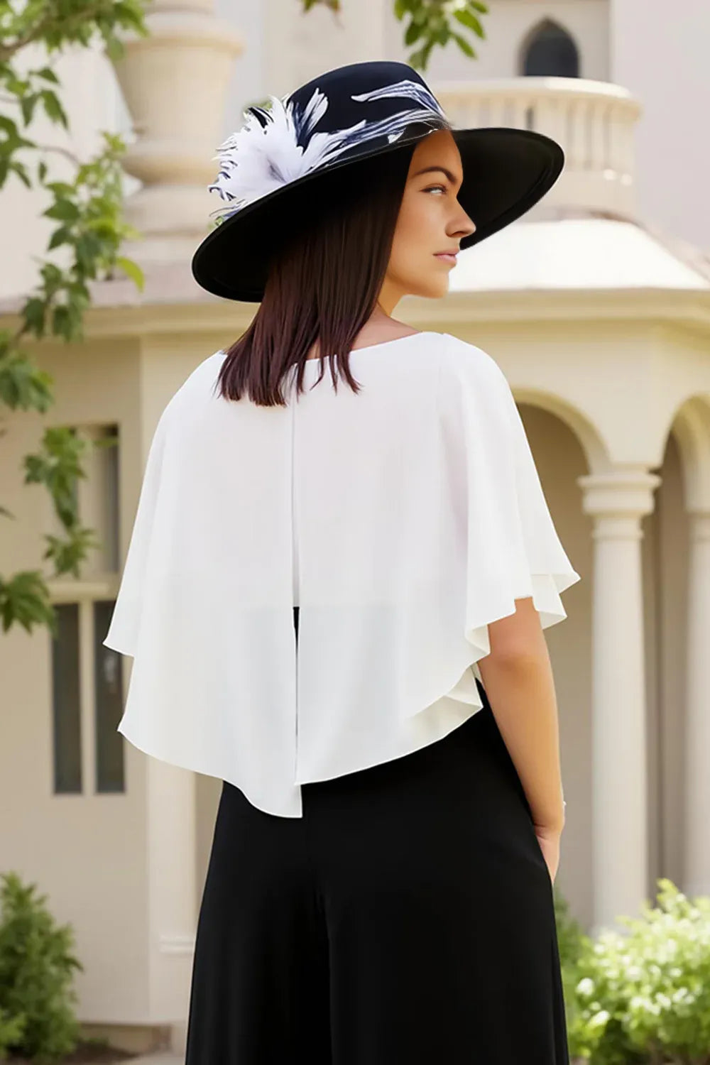 Elegant Sheath Square Neck Flutter Sleeve Zipper Up Floor-Length Mother of the Bride Dress