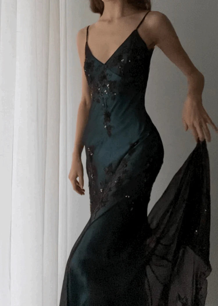 Weitese Dress Prom Dress Stores Elegant Teal Spaghetti Straps Beading Vintage Prom Dress Formal Dresses
